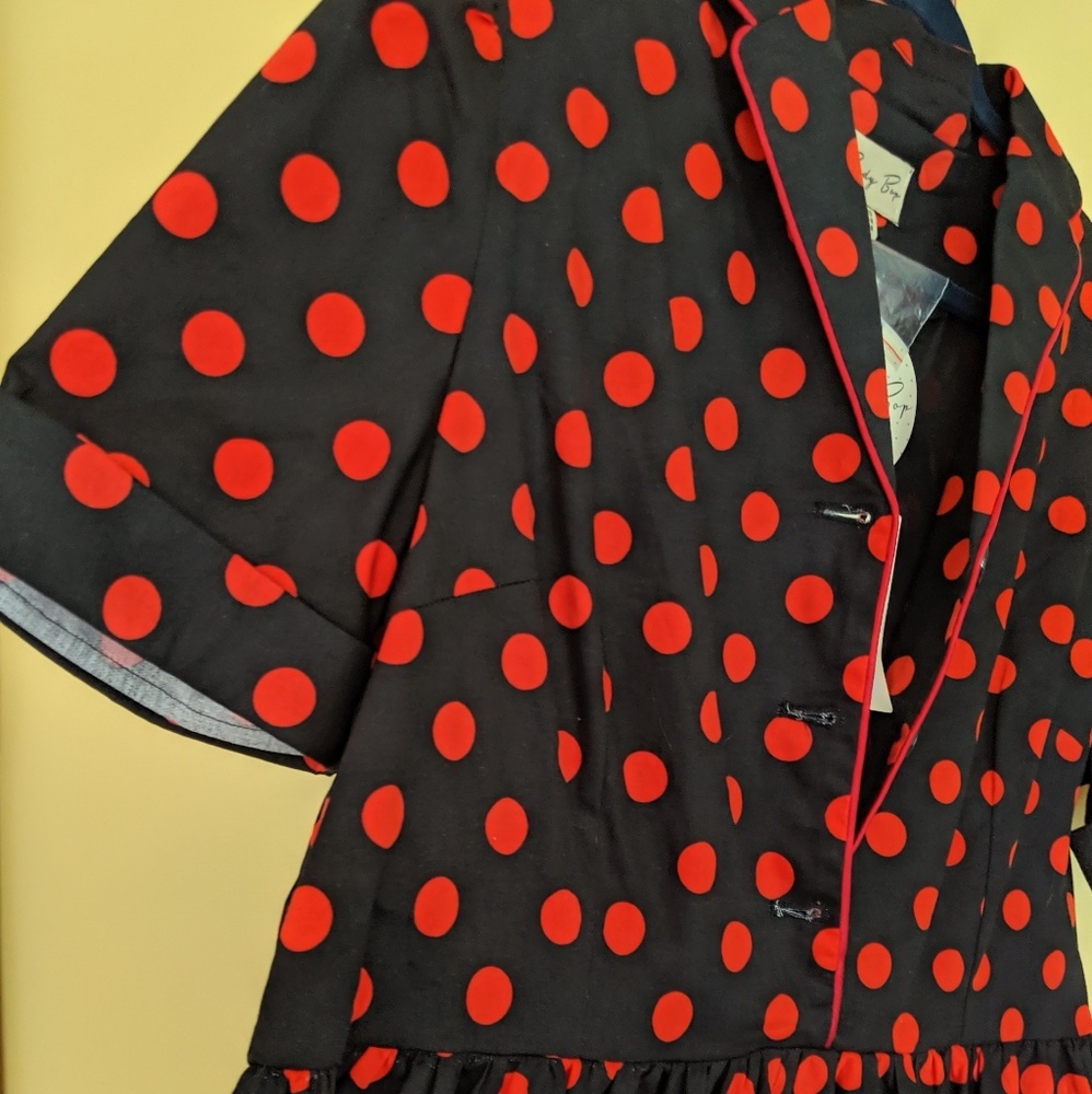 NWT Lindy Bop Red Polka Dot Dress